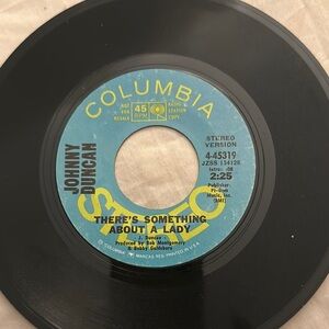 Columbia Vinyl Record - Blue and Black